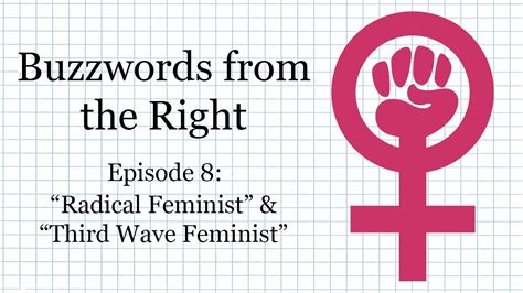 Buzzwords From The Right Episode 8 Radical Feminism