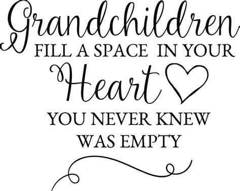 Grandchildren Heart Quote Sticker Tenstickers