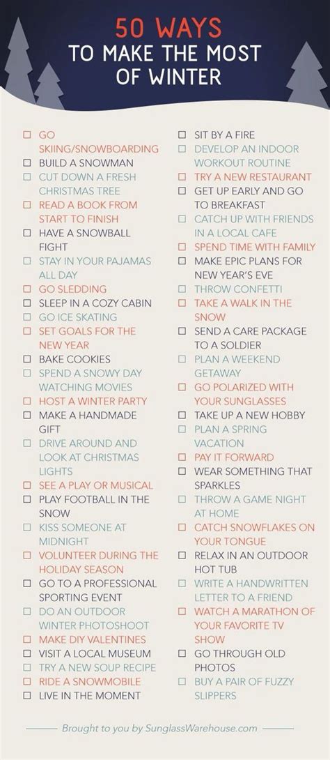 50 Things To Do In Winter Winter Bucket List Winter Fun Winter Bucket List Winter Christmas