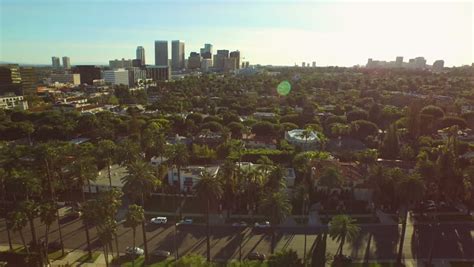 Los Angeles Aerial Beverly Hills Stock Footage Video 100