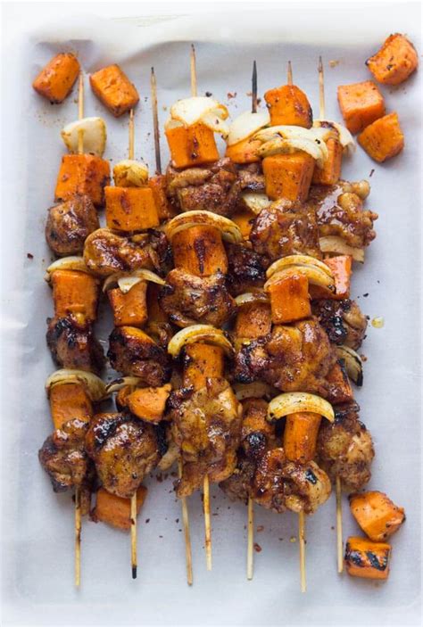 Which means healthier, with no greasy frying mess to clean up. Spicy-Honey Glazed Chicken and Sweet Potato Kebabs ...