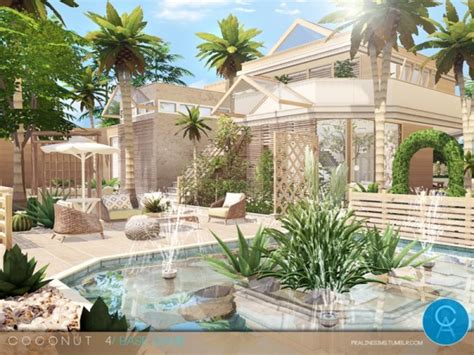 The Sims Resource Coconut 4 House By Pralinesims • Sims 4 Downloads