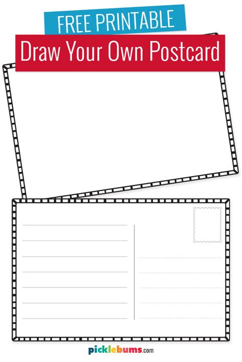 Make Your Own Postcard Template