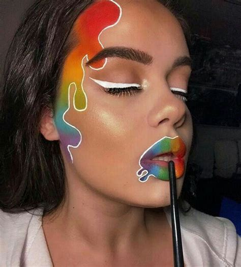 Pin By Goldsun On Make Up Pride Makeup Crazy Makeup Face Art Makeup