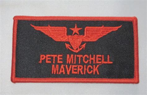 Top Gun United States Navy Pete Maverick Mitchell 4 Sewn Oniron On