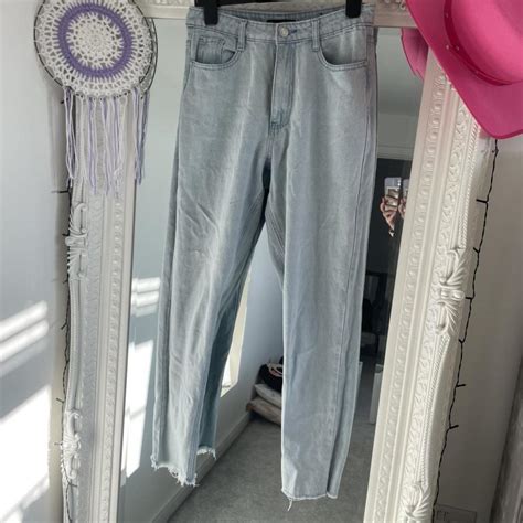Missguided Riot High Waisted Mom Jeans Well Worn Depop