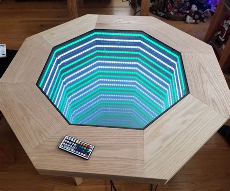 Octagonal Infinity Mirror Table 20 Steps With Pictures Instructables