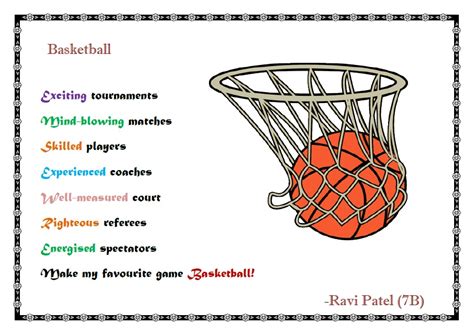Basketball Cinquain Poems Poems