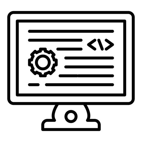 Backend Development Icon Style 12854182 Vector Art At Vecteezy