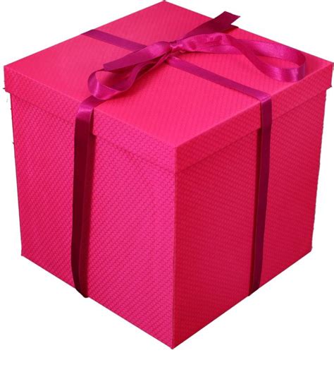 T Box Pink T Box With Ribbon Empty Boxes For