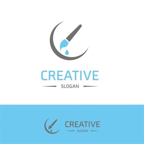 Free Vector Creativity Logo With A Brush