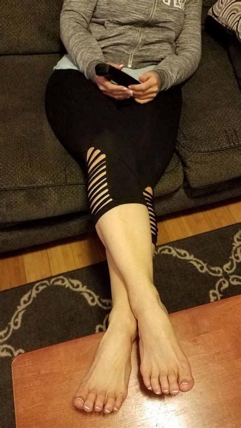 My Pretty Wife Looking Cute Sitting On The Couch Feet Celebrity