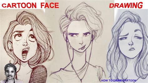 How To Draw A Girl Cartoon Face Howto Techno