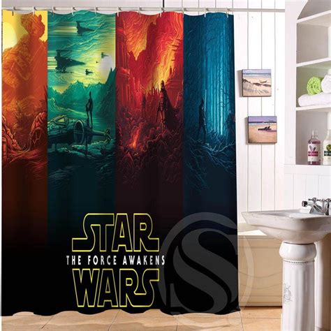 Whos getting ready for the next film? Star+Wars+Shower+Curtain+Series+Hollywood+Design+Force ...
