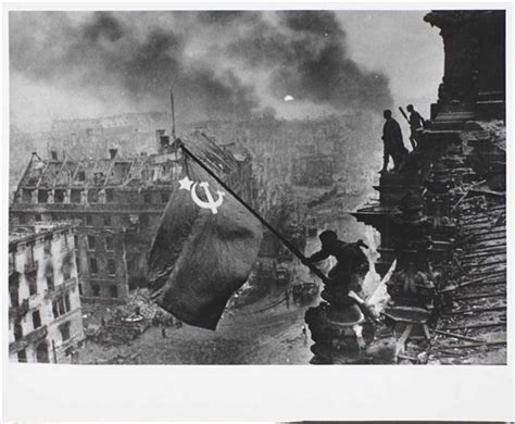Raising The Soviet Flag Over The Reichstag By Yevgeny Khaldei On Artnet