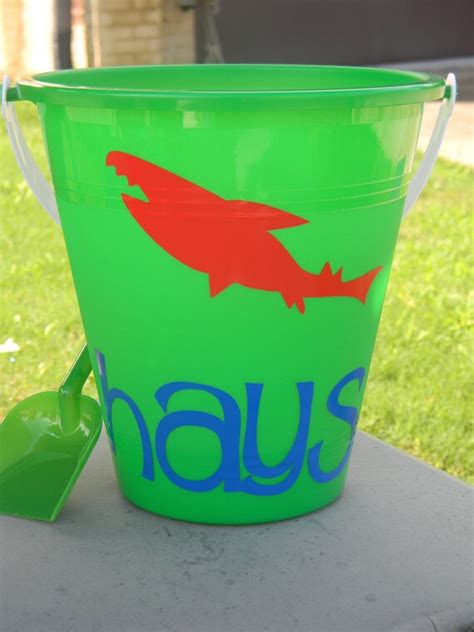 Personalized Sand Beach Bucket Pail By Tootlebugs On Etsy