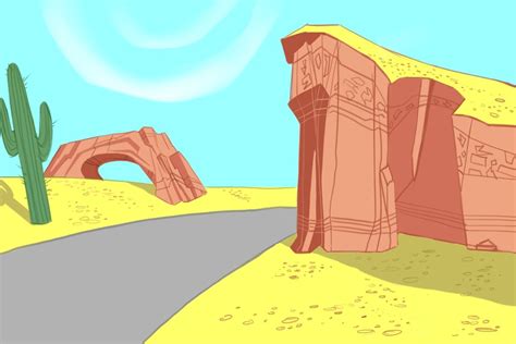 Road Runner Background Cartoon Background Animation Background