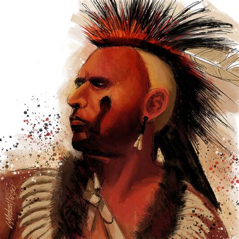 Pawnee Warrior Painting By James Metcalf Pixels