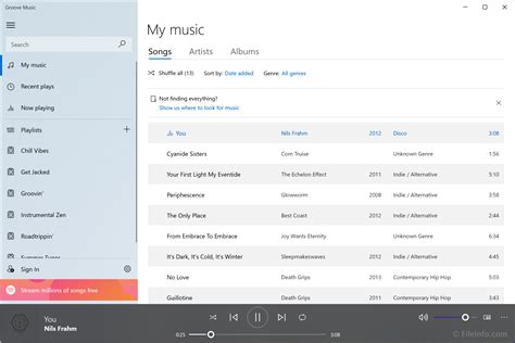 Microsoft Groove Music 10 Supported File Formats