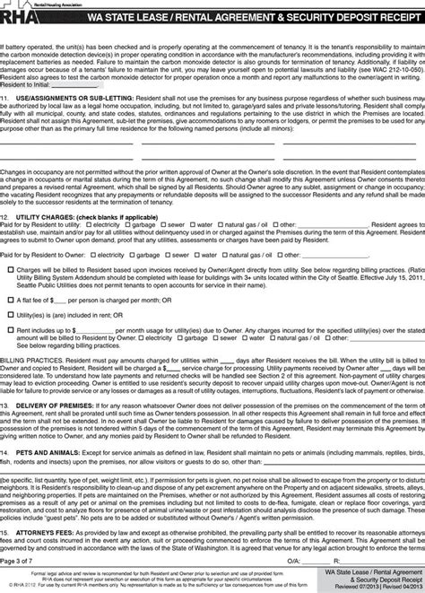 Before we address the legally acceptable reasons to get out a lease early without penalty. Washington State Month to Month Rental Agreement ...