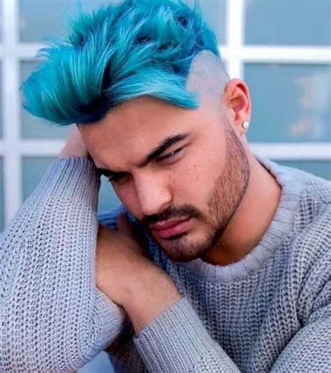 31 Best Photos Blue Hair Dye For Men Blue Hair For Guys