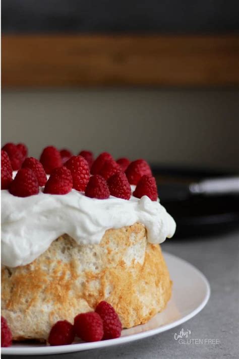 It's pristine white on the inside with a chewy light brown i'm confident this will be the most perfect angel food cake to ever hit your lips. Gluten Free Angel Food Cake with 50% Less Sugar - Cathy's ...