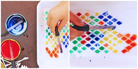 Art Activities Styrofoam Art Project For Kids Babble Dabble Do Process2