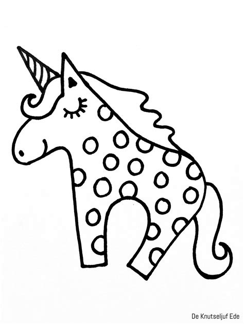 38 Kleurplaten Emoji Unicorn