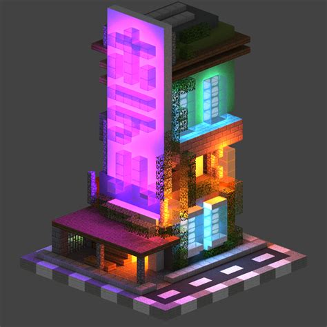 Cyberpunk Building Minecraft Telegraph