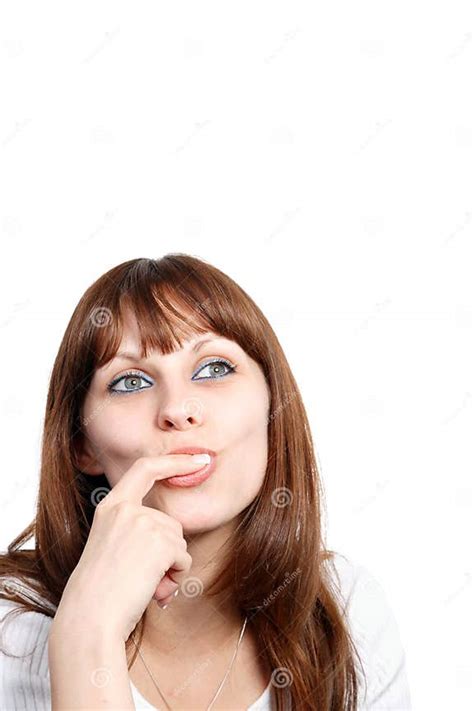 woman sucking her finger stock image image of face naughty 9740787