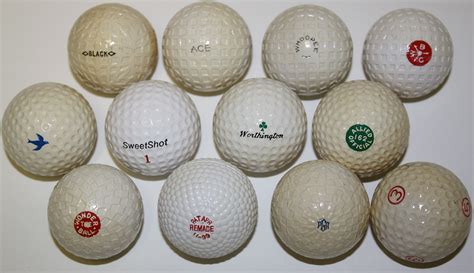 Lot Detail Lot Of 12 Reproductions Of Classic Golf Ball Designs