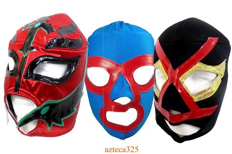 Pack Mascaras De Luchador Assorted Mexican Wrestling Masks Fits Youth