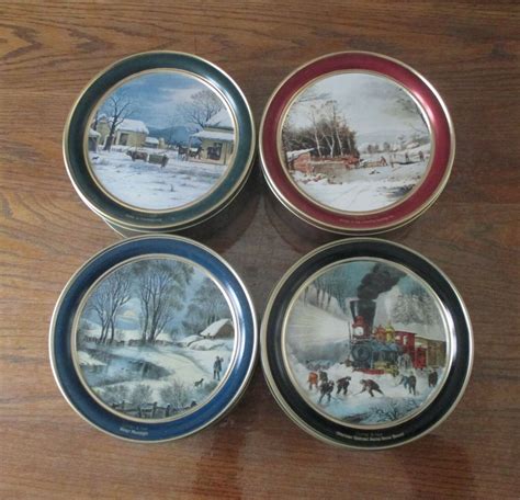 Details About Currier And Ives Vintage Tin Can In 2020 Currier And