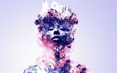 Justin Maller Abstract Digital Art Face Crystal