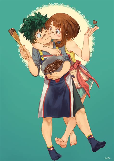 Midoriya Izuku And Uraraka Ochako Boku No Hero Academia Drawn By Justinleyvasteamytomato