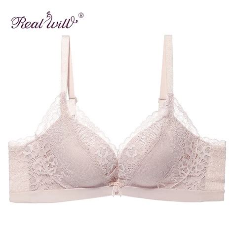 realwill sexy lace bra wireless bra pushes high chest bra comfortable breathable lady bra skin