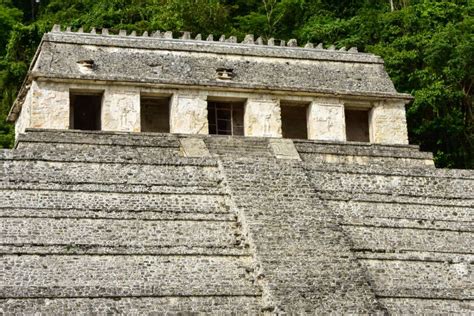 Templo De Las Inscripciones En El Estado De Palenque A Maya En El Sur