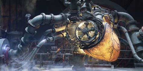 Are you afraid of the dark? Heart engine 3D Breakdowns by Bezko | cgistation