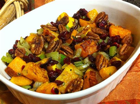 Simple Pleasures Maple Roasted Butternut Squash With Cranberries And
