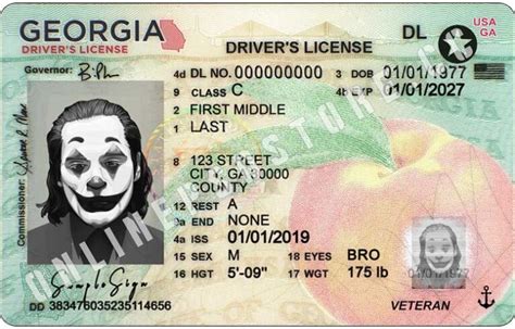 Downloadable Blank Georgia Drivers License Template Partnersnaa