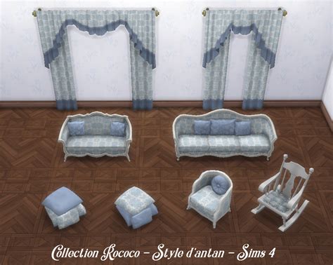 Collection Rococo Salon N°1 The Sims 4 Catalog