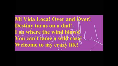 Mi Vida Loca Pam Tillis Lyrics English Song Youtube