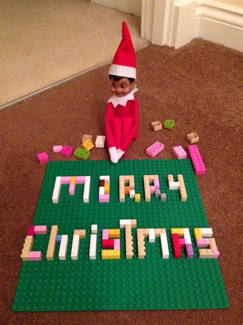 Elf On The Shelf Playing With Lego With Images Elf Elf On The