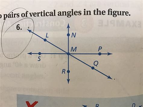 Name Two Pairs Of Adjacent Angels And Two Pairs Of Vertical Angles In