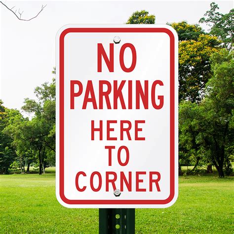 No Parking Here To Corner Sign House For Rent