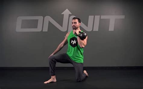Half Kneeling One Arm Kettlebell Clean Exercise Onnit Academy