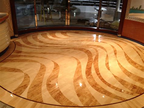 Stone floors are natural, beautiful, and always stylish. Custom flooring, custom floor design and custom stone and ...