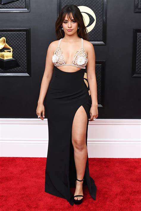 Camilla Cabello At Grammys 2023 Bra Top And Skirt Hollywood Life