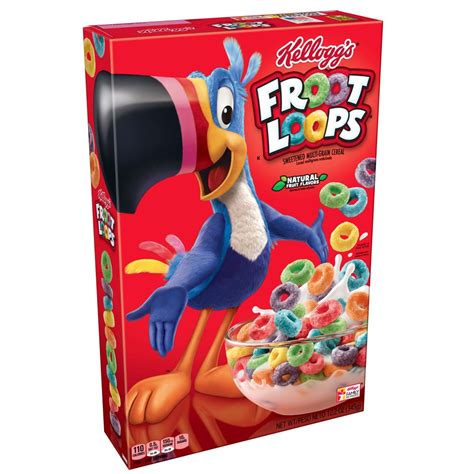 Kelloggs Froot Loops Breakfast Cereal Original Low Fat 122 Oz Box