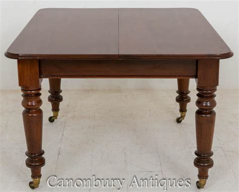 The alexander dining table has elegant curving legs that form a sturdy pedestal base to support a variety table tops. Victorian Extending Dining Table in Mahogany 1860